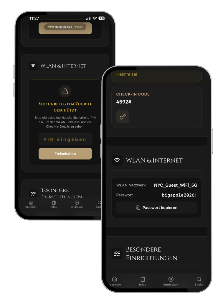 WLAN & Check-In PIN