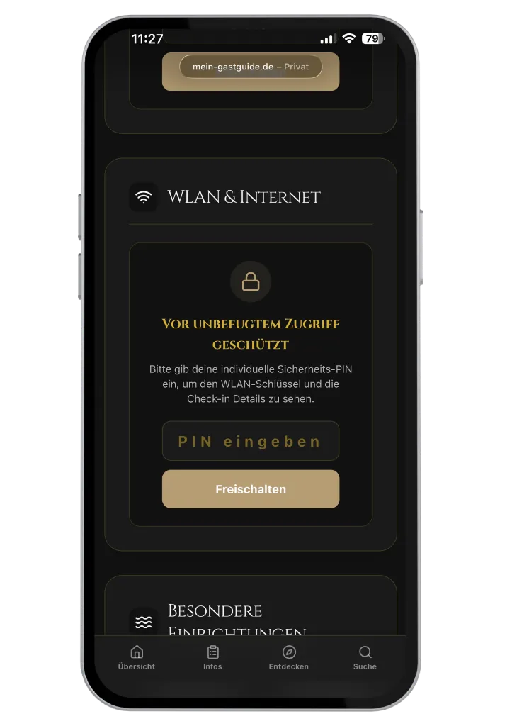 WLAN Info Mockup
